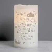 Personalised Twinkle Twinkle Nightlight LED Candle Extra Image 2 Preview